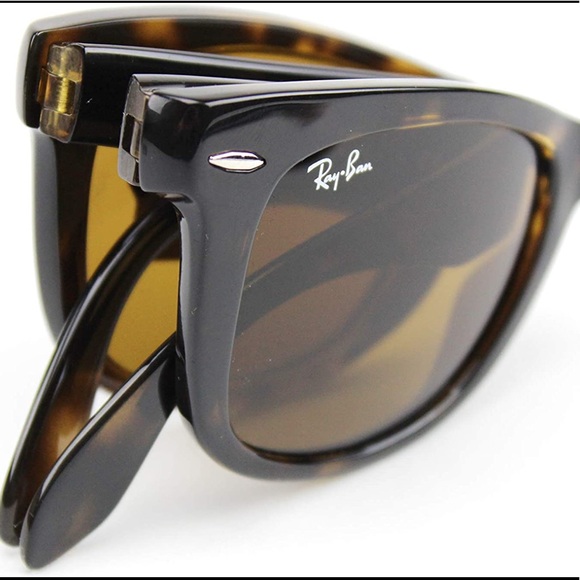 Ray-Ban Accessories - Ray Ban folding wayfarer tortoise sunglasses